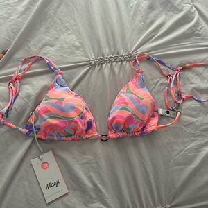 Maaji Large bikini top (reversible)